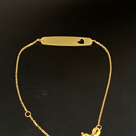 Baby 14K Yellow Gold Cut-Out Adjustable Bracelet - Picture 3 of 7